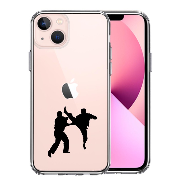 iPhone13 ケース クリア空手２ スマホケース 側面ソフト 背面ハード ハイブリッド-0