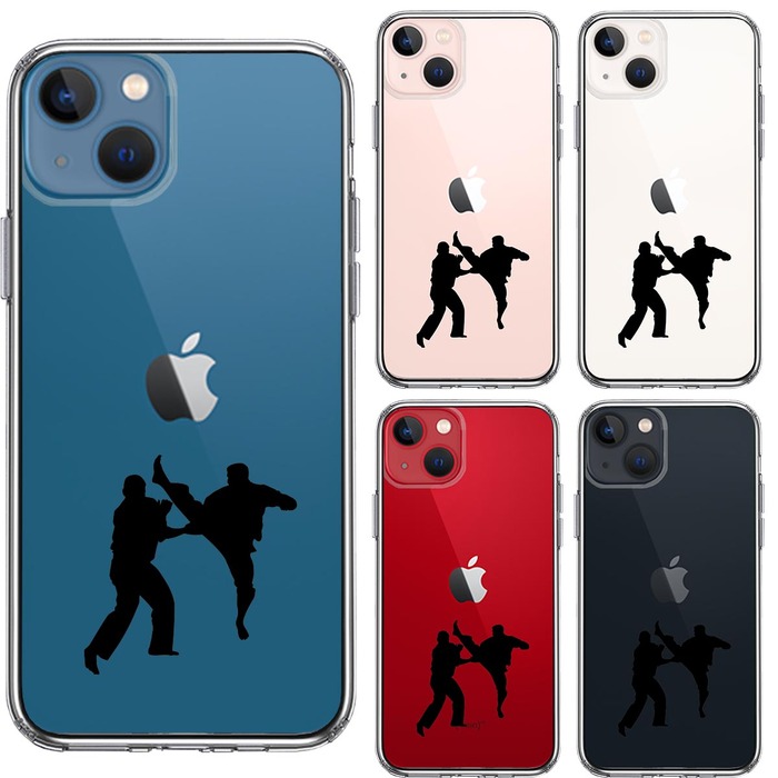 iPhone13 ケース クリア空手２ スマホケース 側面ソフト 背面ハード ハイブリッド-1