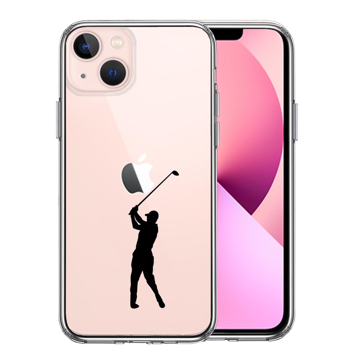 iPhone13 ケース クリアゴルフ スマホケース 側面ソフト 背面ハード ハイブリッド-0