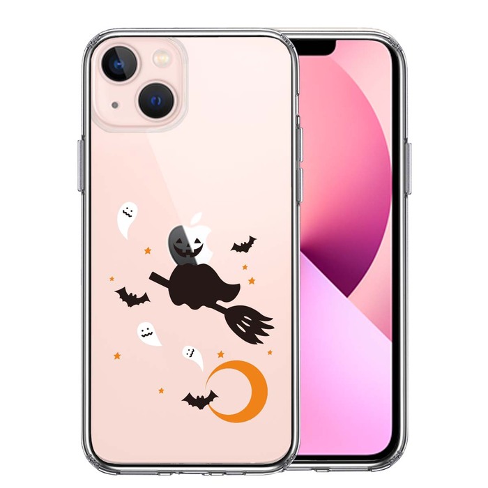 iPhone13 ケース クリアHalloween ハロウィン スマホケース 側面ソフト 背面ハード ハイブリッド-0
