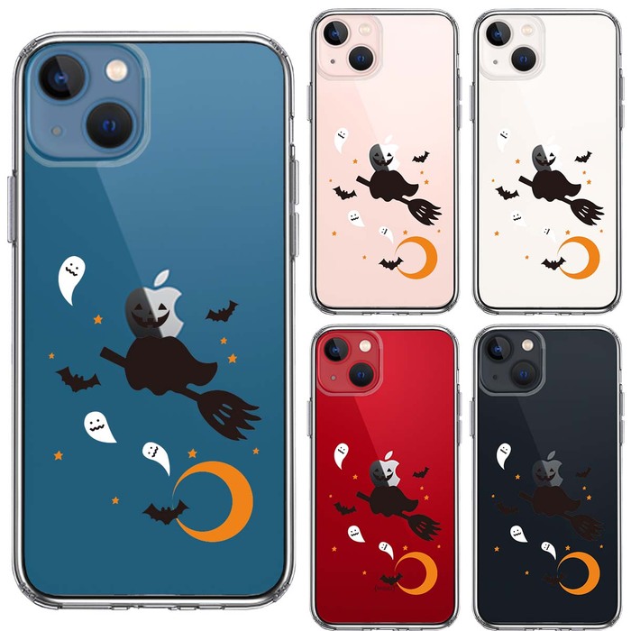 iPhone13 ケース クリアHalloween ハロウィン スマホケース 側面ソフト 背面ハード ハイブリッド-1