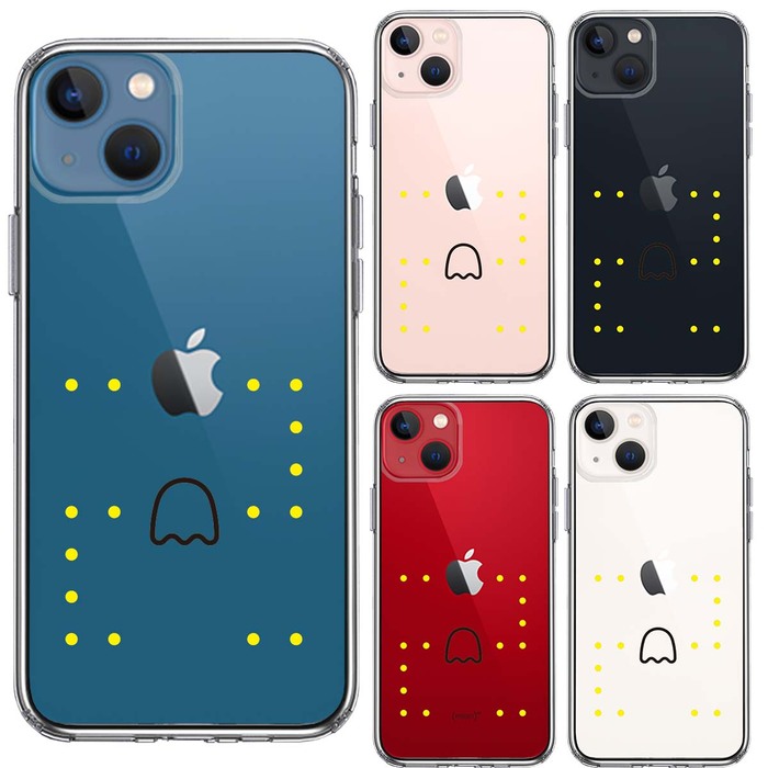 iPhone13 ケース クリアおばけ スマホケース 側面ソフト 背面ハード ハイブリッド-1