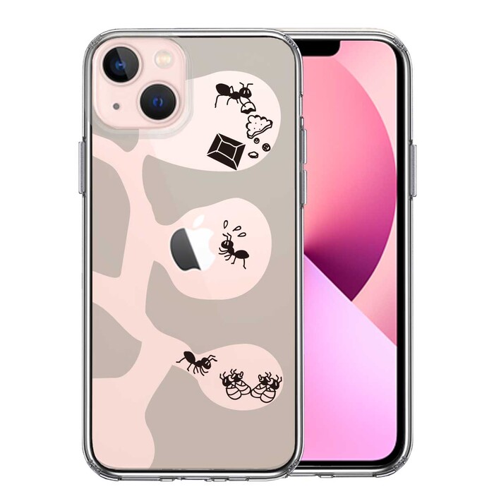 iPhone13 ケース クリアありの巣 スマホケース 側面ソフト 背面ハード ハイブリッド-0