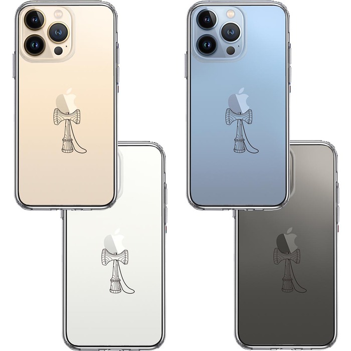 iPhone13Pro ケース クリア剣玉 けんだま スマホケース 側面ソフト 背面ハード ハイブリッド-1