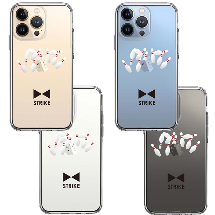 iPhone13Pro ケース クリアボウリング スマホケース 側面ソフト 背面ハード ハイブリッド-1