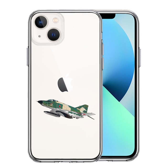 iPhone13mini ケース クリア航空自衛隊 RF-4EJ ファントム スマホケース 側面ソフト 背面ハード ハイブリッド-0