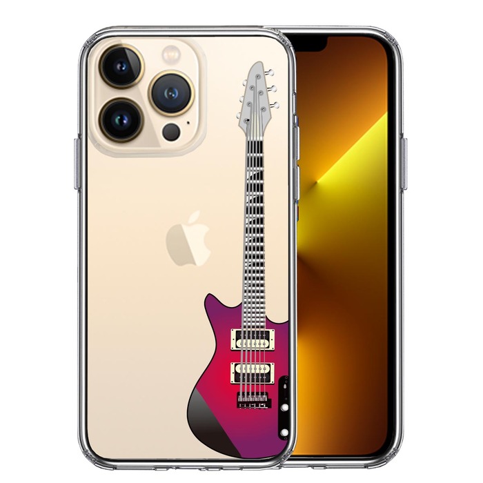 iPhone13Pro ケース クリアエレキギター スマホケ
