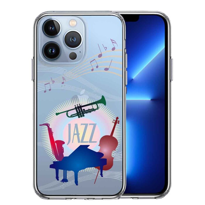 iPhone13Pro ケース クリアJAZZ 1 楽器 音