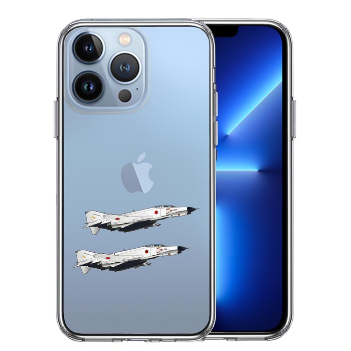 iPhone13Pro ケース クリア航空自衛隊 F-4EJ改 ファントム2 スマホケース 側面ソフト 背面ハード ハイブリッド-0