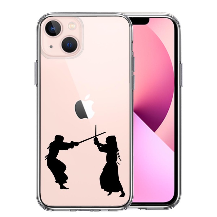 iPhone13 ケース クリア剣道 スマホケース 側面ソフト 背面ハード ハイブリッド-0