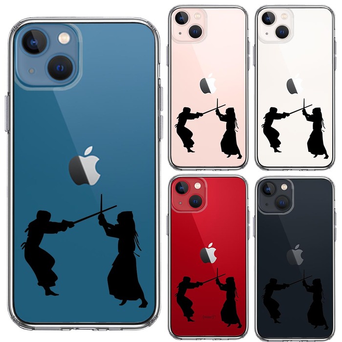 iPhone13 ケース クリア剣道 スマホケース 側面ソフト 背面ハード ハイブリッド-1