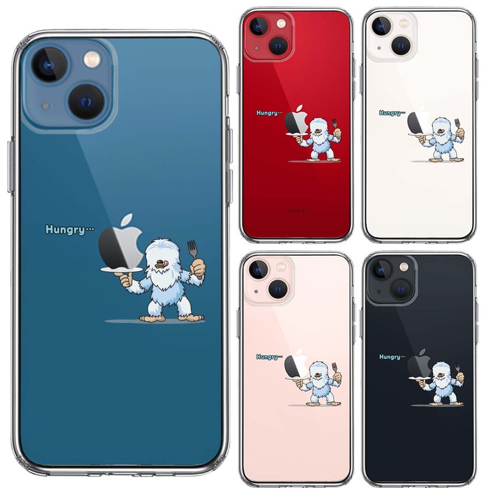 iPhone13mini ケース クリアUMA イエティ 雪男 ？ スマホケース 側面ソフト 背面ハード ハイブリッド-1