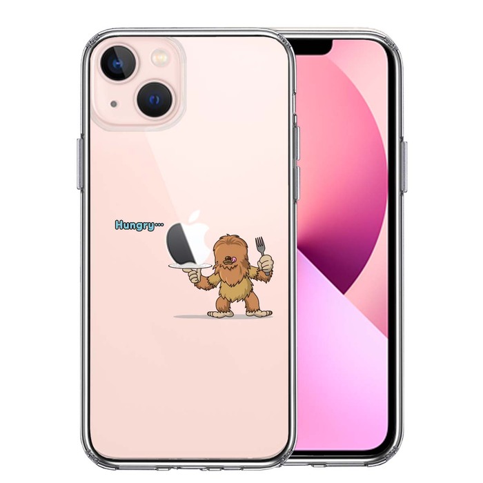 iPhone13 ケース クリアUMA ビッグフット 比婆ゴン ？ スマホケース 側面ソフト 背面ハード ハイブリッド-0