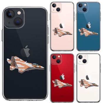 iPhone13 ケース クリア  航空自衛隊 F-15J アグレッサー6 スマホケース 側面ソフト 背面ハード ハイブリッド-1