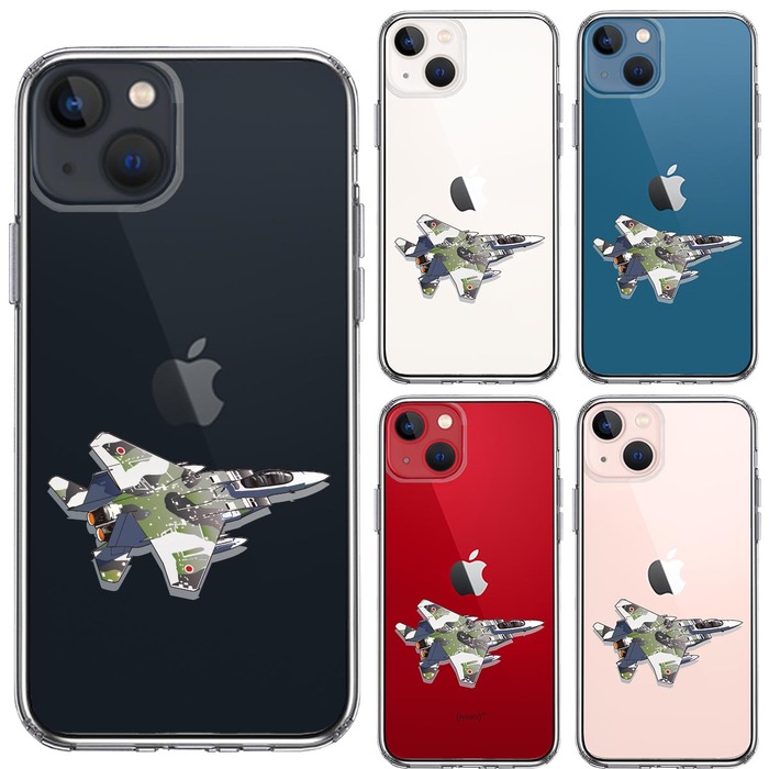 iPhone13 ケース クリア航空自衛隊 F-15J アグレッサー スマホケース 側面ソフト 背面ハード ハイブリッ UA16393299-4021-1