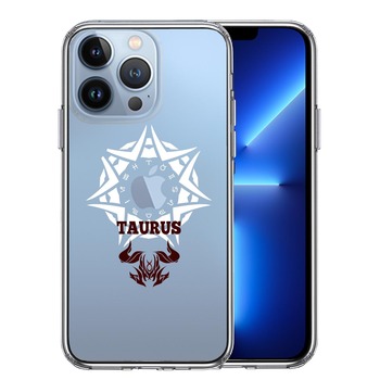 iPhone13Pro ケース クリア牡牛座 おうし座 スマホケース 側面ソフト 背面ハード ハイブリッド-0