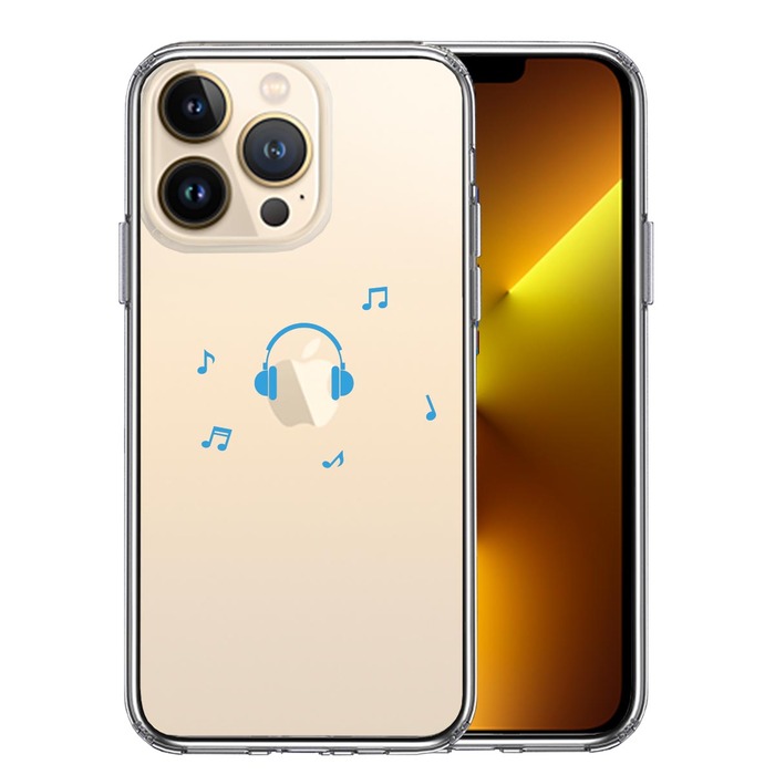 iPhone13Pro ケース クリアヘッドフォン ヘッドホ