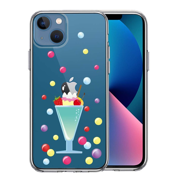iPhone13mini ケース クリアサンデー スマホケース 側面ソフト 背面ハード ハイブリッド-0