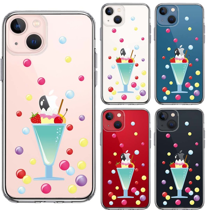 iPhone13mini ケース クリアサンデー スマホケース 側面ソフト 背面ハード ハイブリッド-1