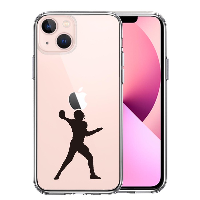 iPhone13mini ケース クリアクォーターバック スマホケース 側面ソフト 背面ハード ハイブリッド-0