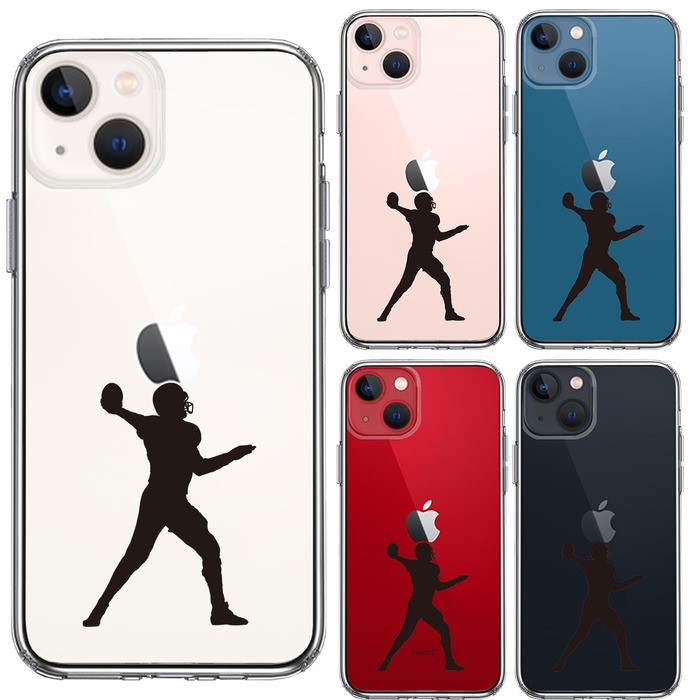 iPhone13mini ケース クリアクォーターバック スマホケース 側面ソフト 背面ハード ハイブリッド-1