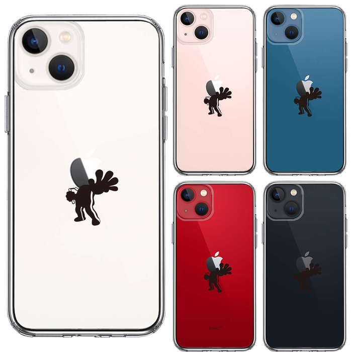 iPhone13 ケース クリア映画パロディ 天才 格闘家 2 スマホケース 側面ソフト 背面ハード ハイブリッド-1