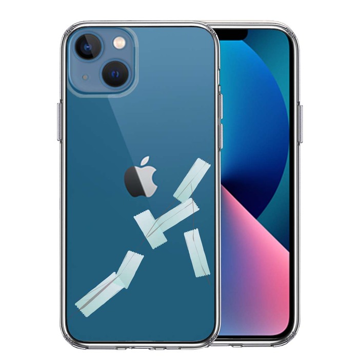 iPhone13 ケース クリアひび割れ 修理 スマホケース 側面ソフト 背面ハード ハイブリッド-0