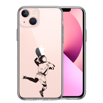 iPhone13 ケース クリアハンドボール スマホケース 側面ソフト 背面ハード ハイブリッド-0
