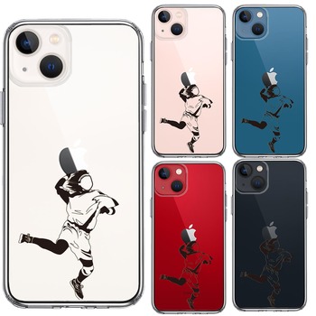 iPhone13 ケース クリアハンドボール スマホケース 側面ソフト 背面ハード ハイブリッド-1