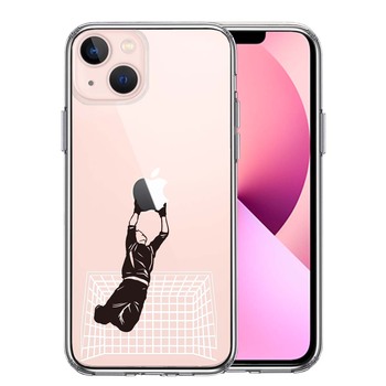 iPhone13 ケース クリアサッカーGK ジャンピングキャッチ