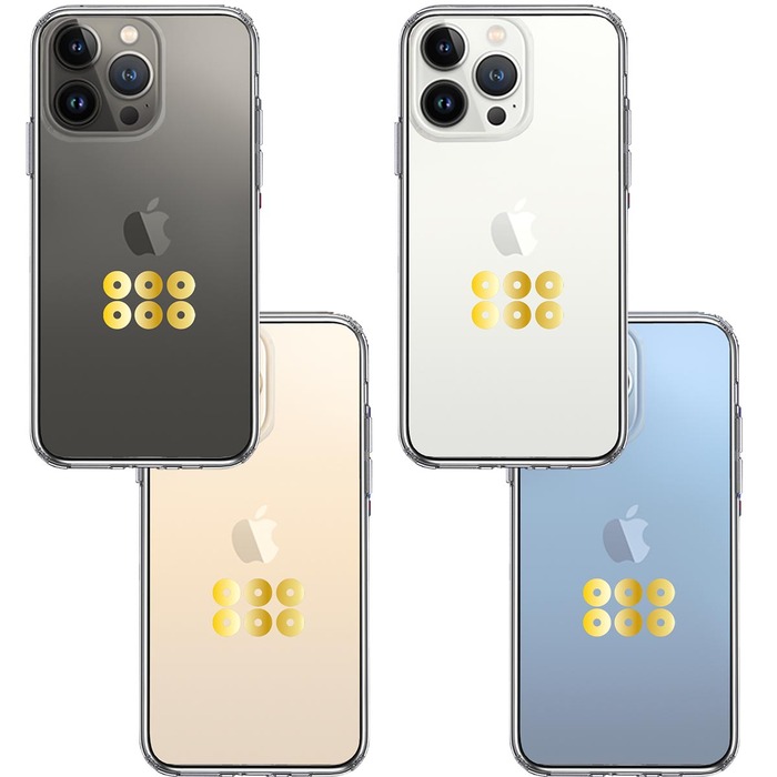 iPhone13Pro ケース クリア真田 幸村 信繁 六文銭 2 スマホケース 側面ソフト 背面ハード ハイブリッド-1