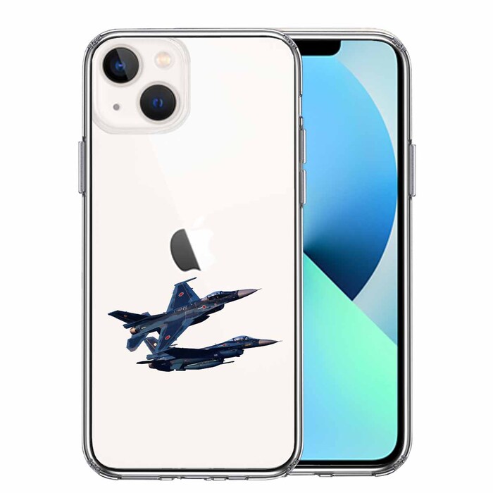 iPhone13 ケース クリア戦闘機 F-2A VIPER ZERO スマホケース 側面ソフト 背面ハード ハイブリッド-0