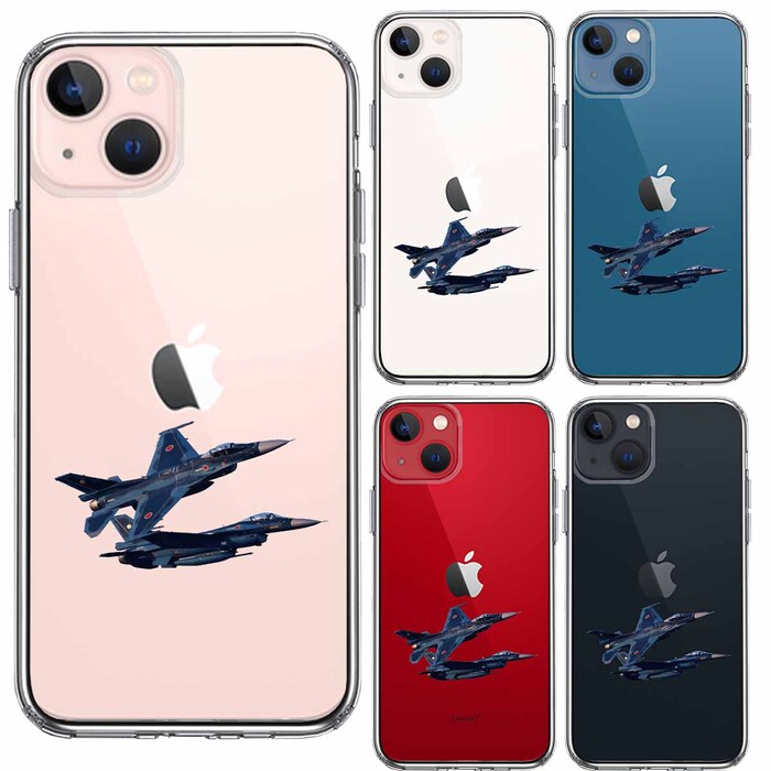 iPhone13 ケース クリア戦闘機 F-2A VIPER ZERO スマホケース 側面ソフト 背面ハード ハイブリッド-1
