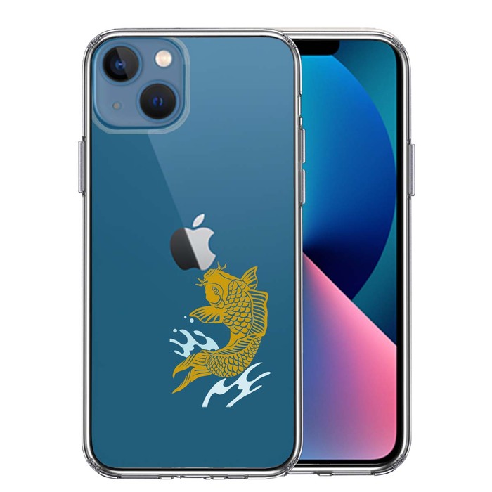 iPhone13 ケース クリア錦鯉 スマホケース 側面ソフト 背面ハード ハイブリッド-0