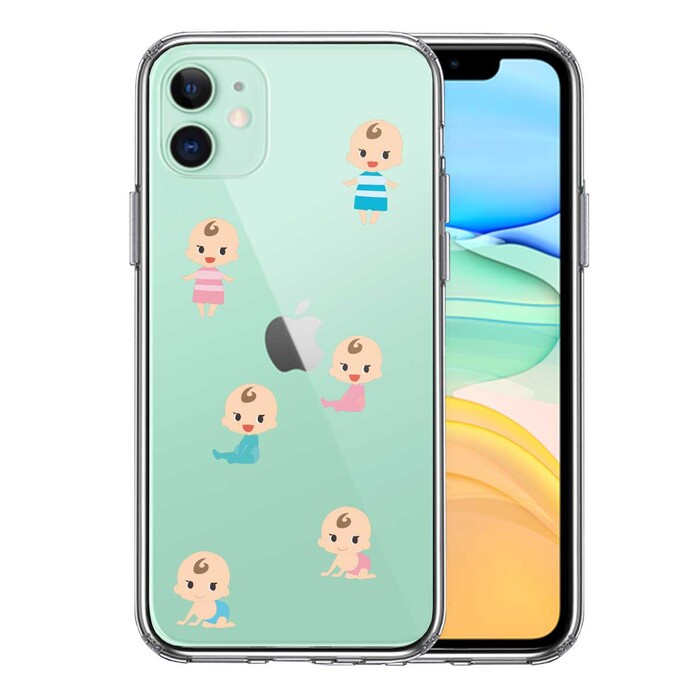 iPhone11 case clear baby Bay Be pretty smartphone case side soft the back side hard hybrid -0