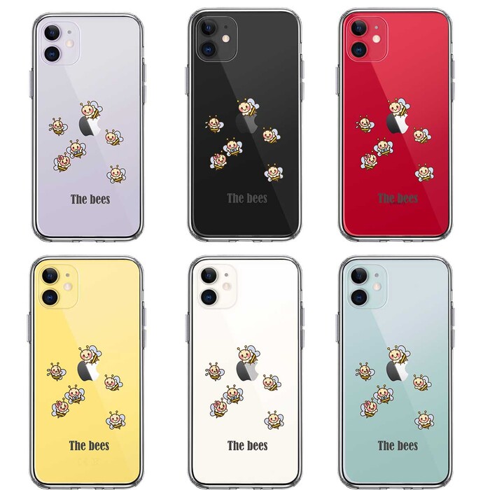 iPhone11 case clear The Bees Mitsuba chi bee pretty smartphone case side soft the back side hard hybrid -1