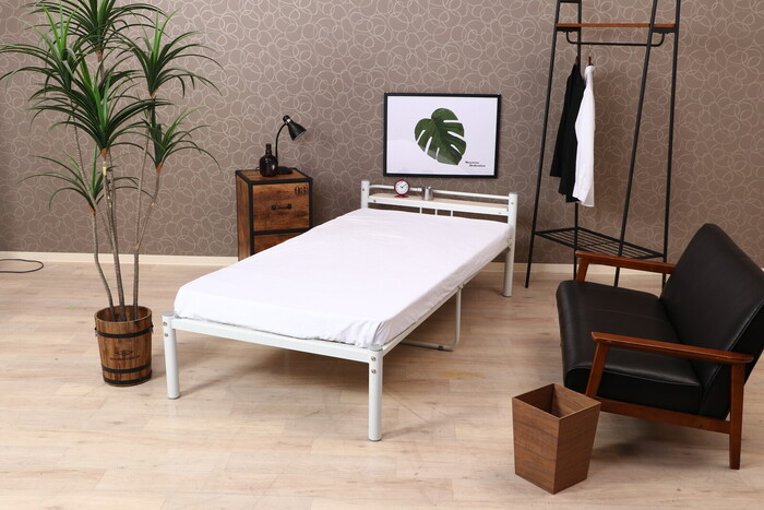 不二貿易（Fuji Boeki） 宮付 シングルベッド タンテ アイボリー