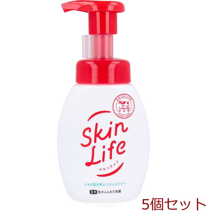 スキンライフ 薬用 泡のふんわり洗顔 シトラスブーケの香り ポンプ 160mL 5個セット-0