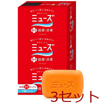 薬用せっけんミューズ バスサイズ 135g×3個パック 3セット-0
