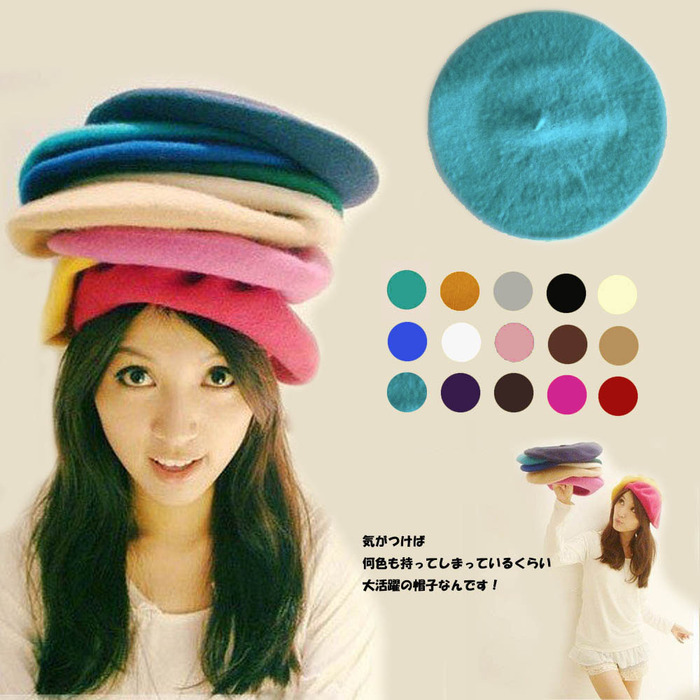 ベレー帽 15色-2