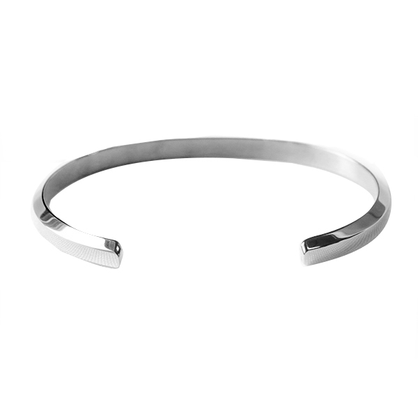  Daniel we Lynn ton Classic cuff bangle Large men's DW00400002 silver wrapping possible -1