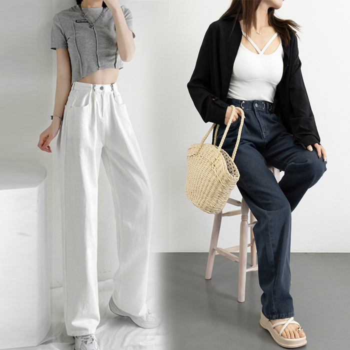 洗練された【MARNI】ハイウエスト デニム パンツ 24AW新作 ハイウエスト デニム ワイドパンツ : まるっとマーケット - 通販
