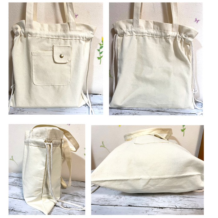 トートバッグ キャンバス 巾着バッグ トートバッグ-2