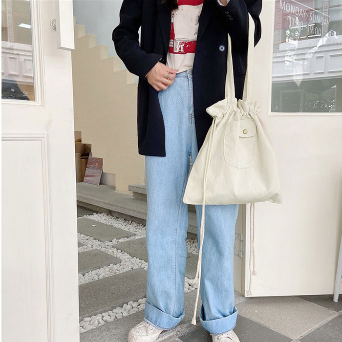 トートバッグ キャンバス 巾着バッグ トートバッグ-5