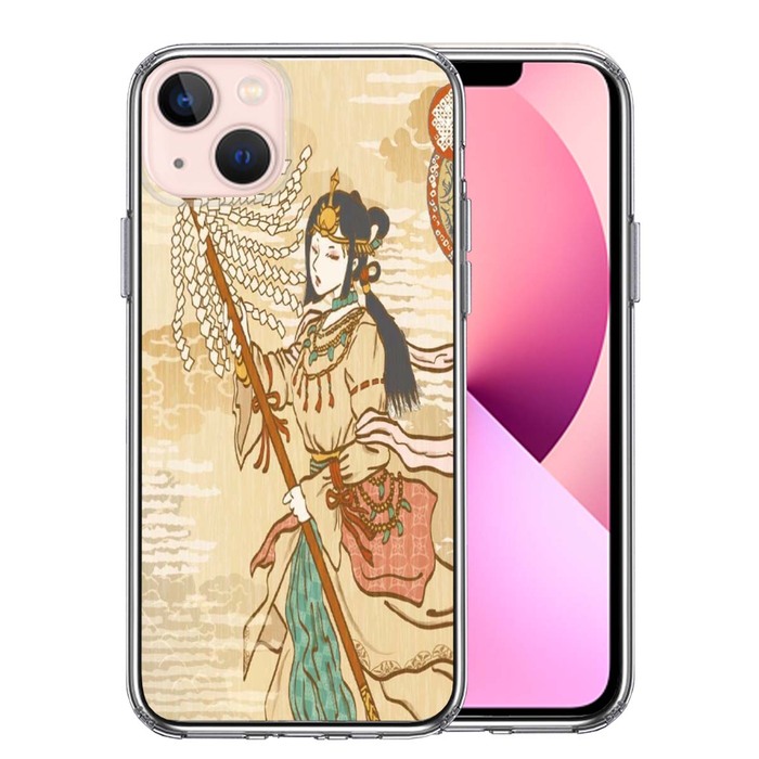 iPhone13mini ケース クリア日本神話 イザナミノミコト 伊邪那美命 スマホケース 側面ソフト 背面ハード ハイブリッド-0