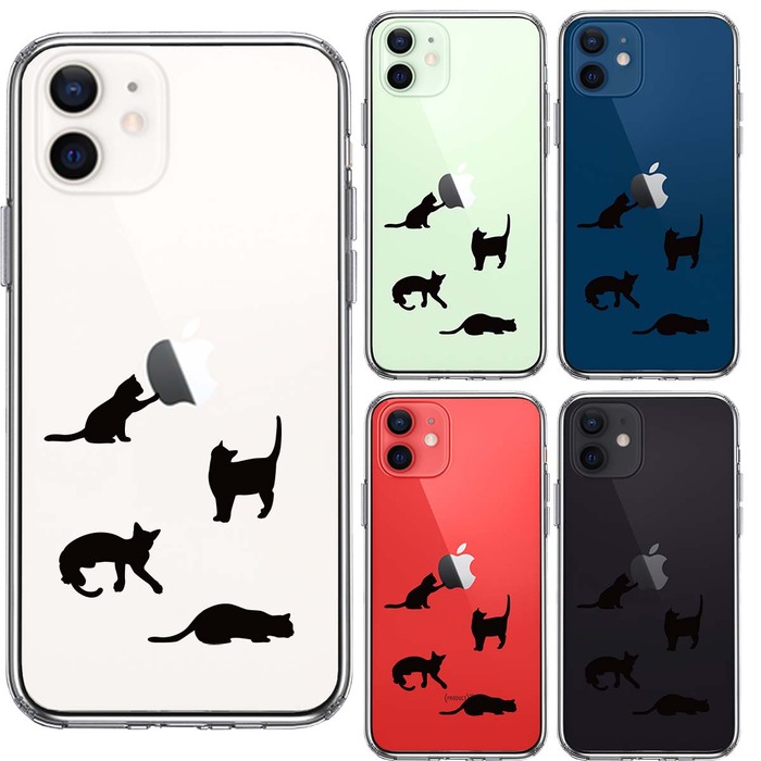 iPhone12mini case clear ..... ...... cat smartphone case side soft the back side hard hybrid -1