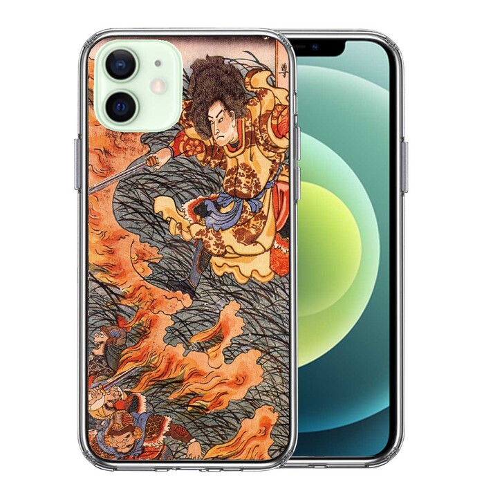 iPhone12mini case clear Japan myth Yamato takeru flea koto Japan .. smartphone case side soft the back side hard hybrid -0