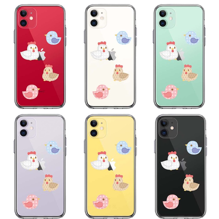 iPhone11 case clear .. bird chick . up like manner design smartphone case side soft the back side hard hybrid -1