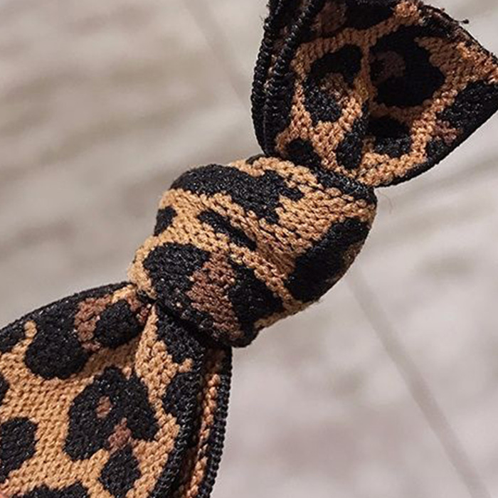 レオパード ヘアゴム 大人っぽい ヒョウ柄 ブレスレット ゴム ヘアゴム-2