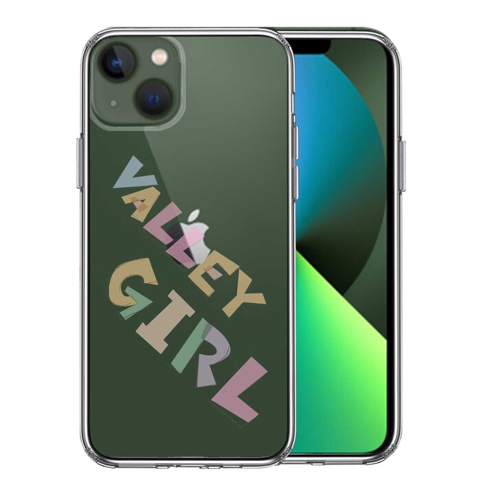 iPhone13mini ケース クリアValley Girl ギャル バレーガール スマホケース 側面ソフト 背面ハード ハイブリッド-0